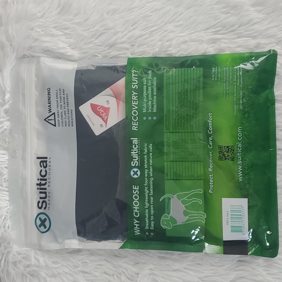 Suitical Happy Recovery Dog Recovery Suit, Size Large, Color Black - Picture 2 of 5